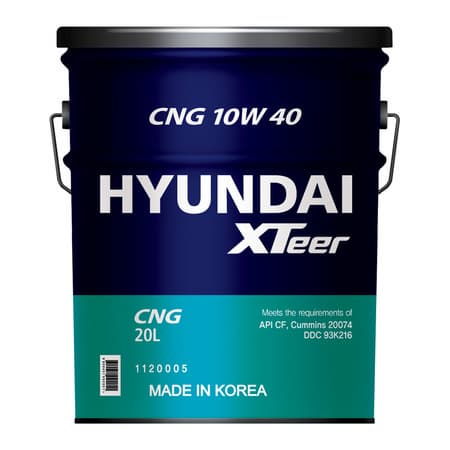 Hyundai XTeer CNG Engine Oil 10W_40 15W_40 Natural Gas Engine Oil for Bus Truck Generator