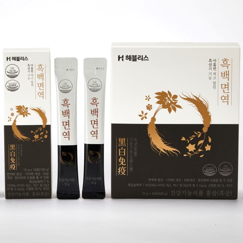 Black and White Immune contains black korean ginseng and 3 years old white platycodon from jeju