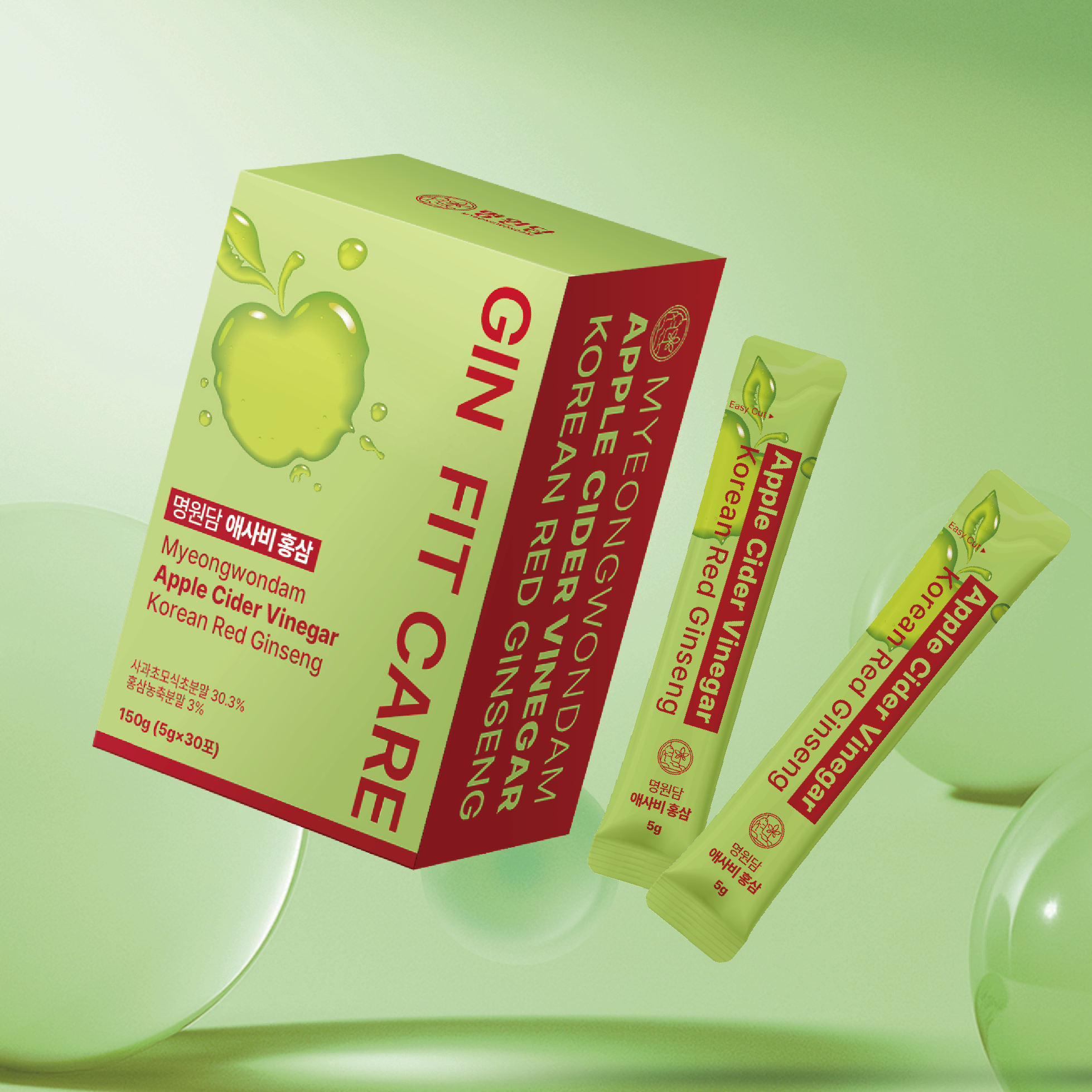 Myeongwondam  Apple Cider Vinegar Korean Red Ginseng