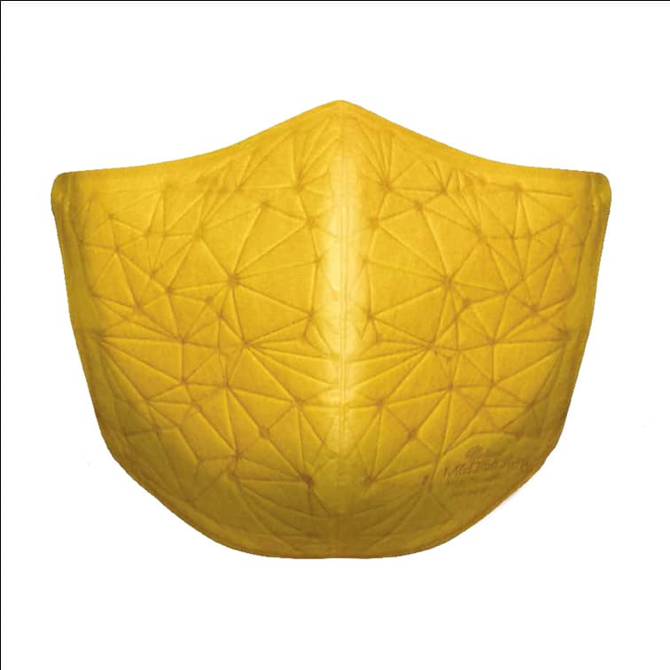 Natural golden raw silk premium mask