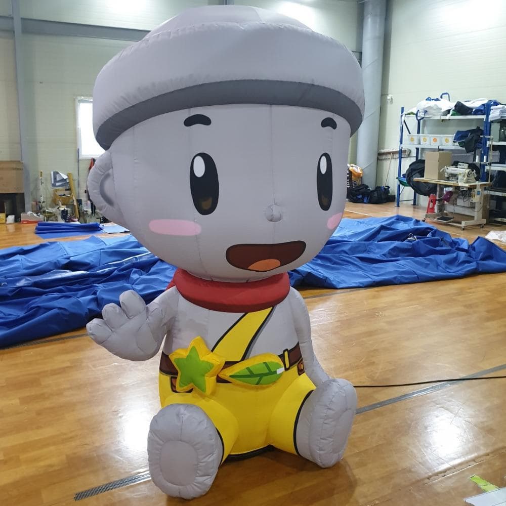 Cute smiling baby stone character inflatable _Customized_