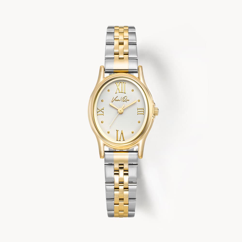 Gem_Gold_Pearl Metal Watch