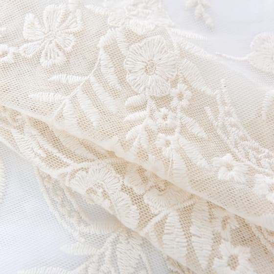 net guipure lace cotton border embroidery fabric
