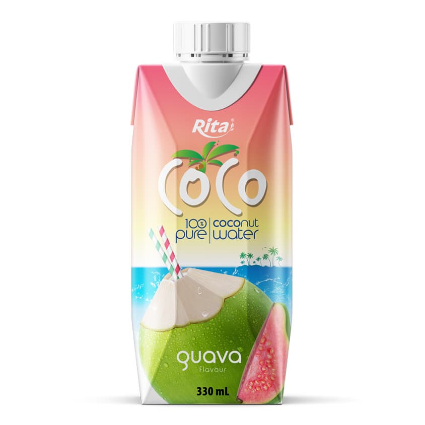 Coconut Water Pink Guava Flavor 330ml Paper Box