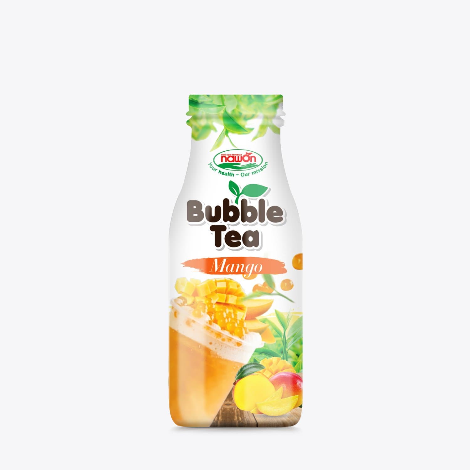 Mango Bubble Tea Drink  Glass Bottle_ 280Ml