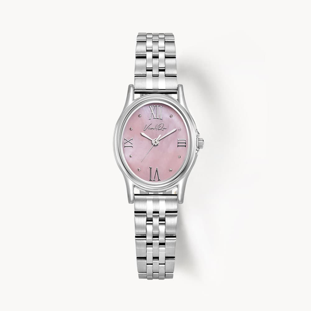 Gem_Silver_Rose Metal Watch