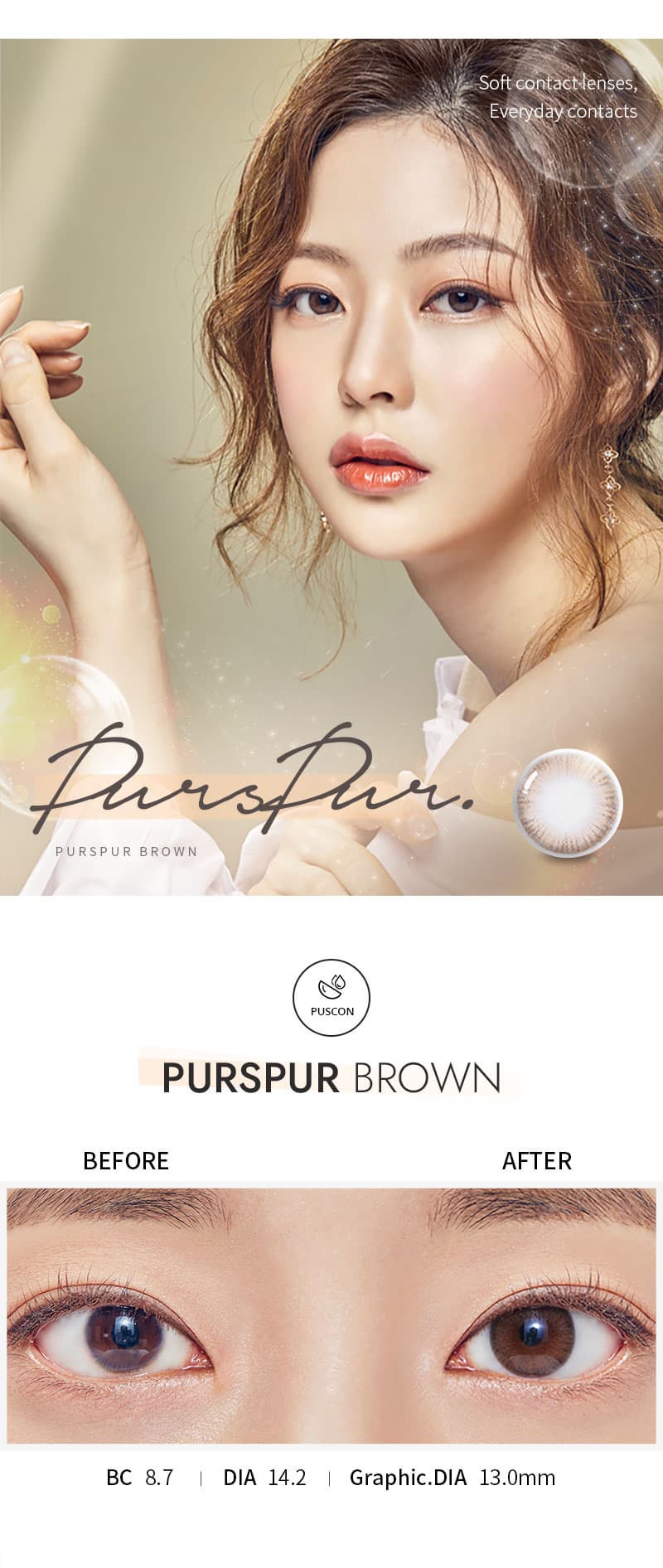Contact Lens _Purspur Brown_