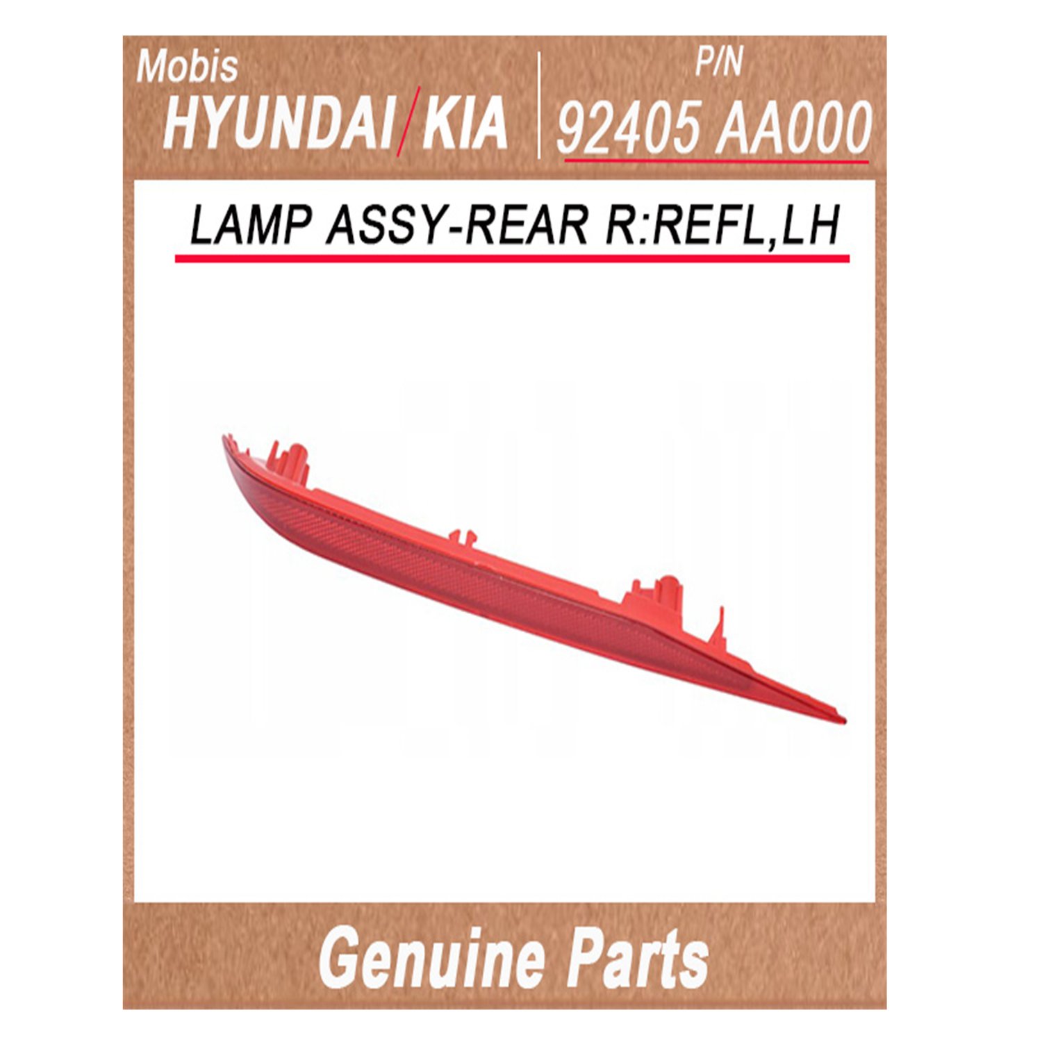 92405AA000 _ LAMP ASSY_REAR R_REFL_LH _ Genuine Korean Automotive Spare Parts _ Hyundai Kia _Mobis_