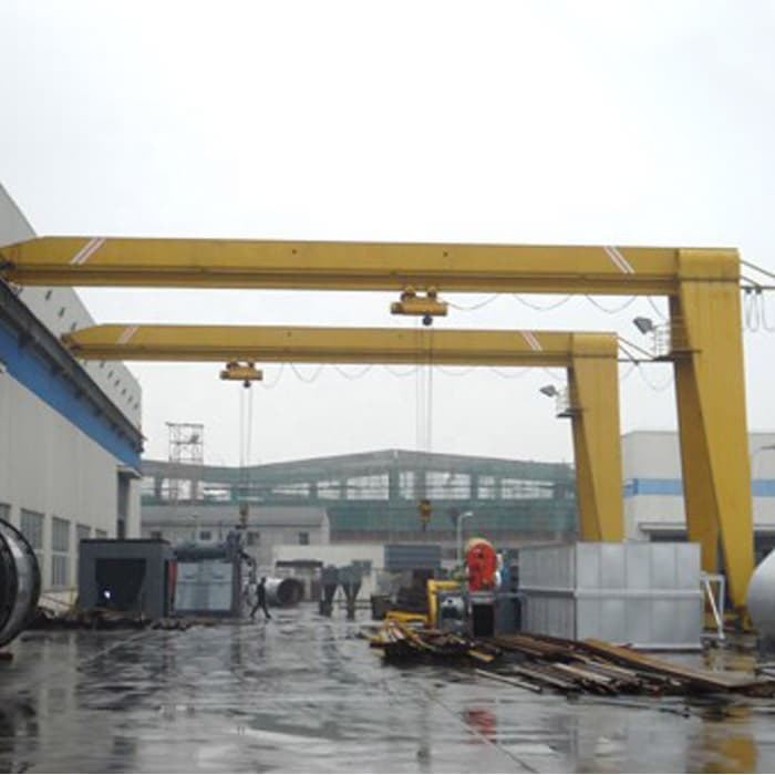 5 to 32 ton lifting semi portal beam gantry crane