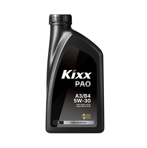 PAO Blended Fully Synthetic Gasoline Engine Oil _ Kixx PAO A3_B4 5W_30