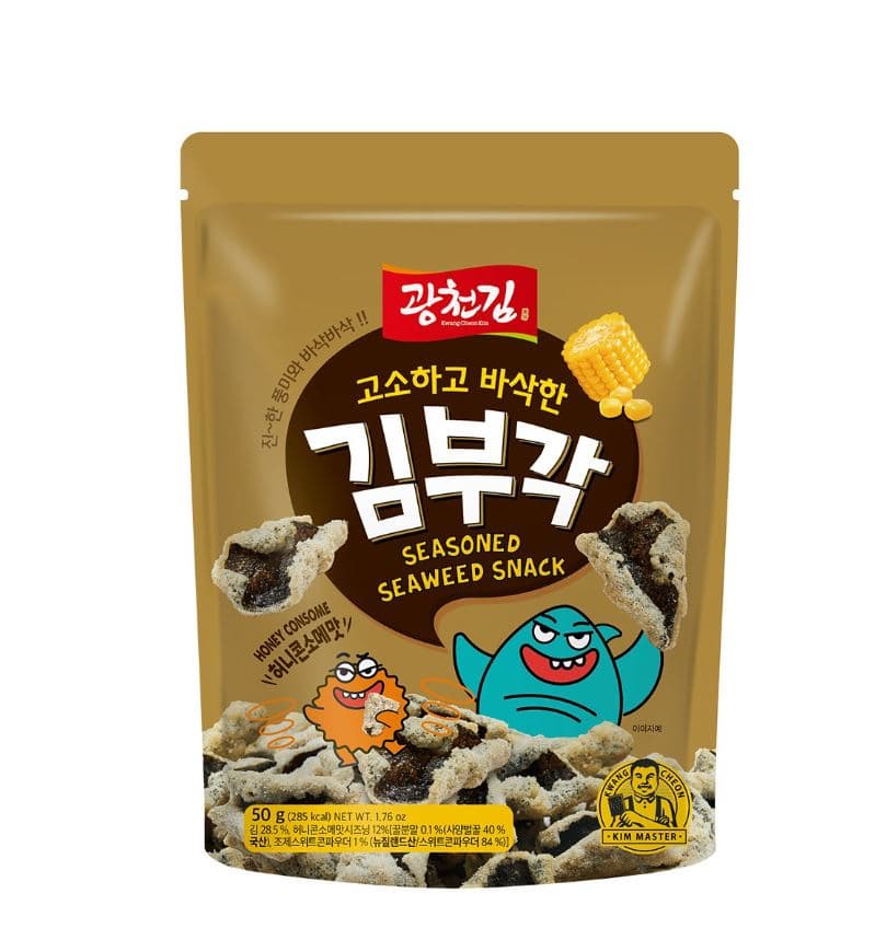 Crispy Seaweed Chips Honey _ Corn 50g