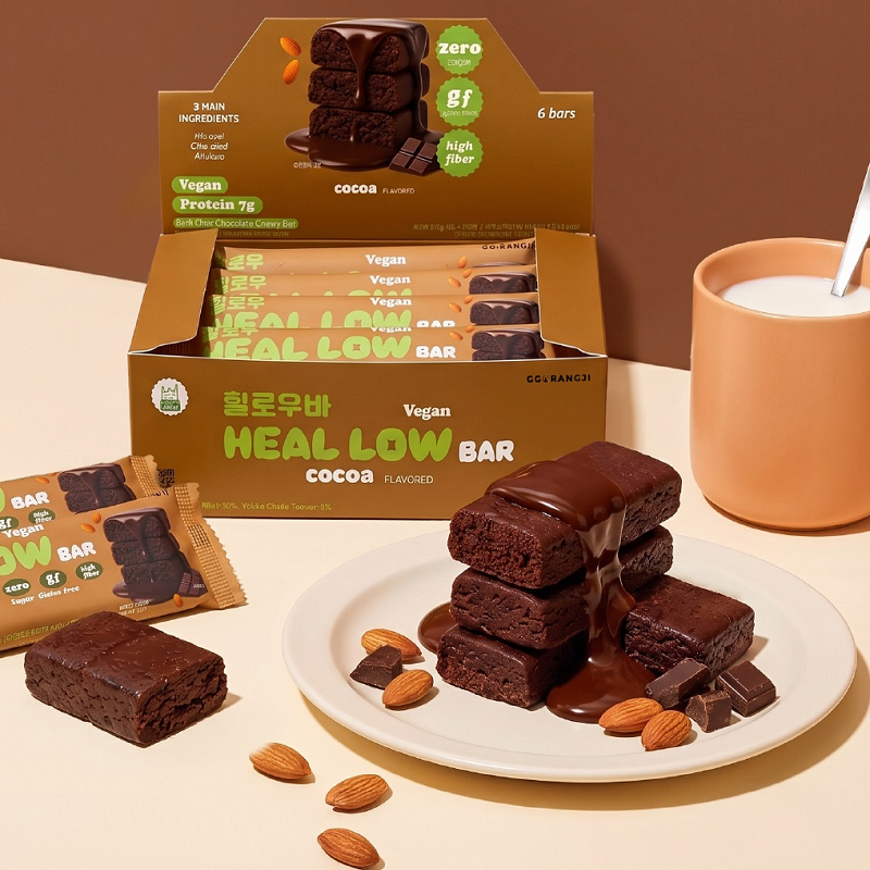 Heal Low Bar_  Halal_ dessert_ snack_ almond bar_ vegan_ gluten free_ lactose free_ protein