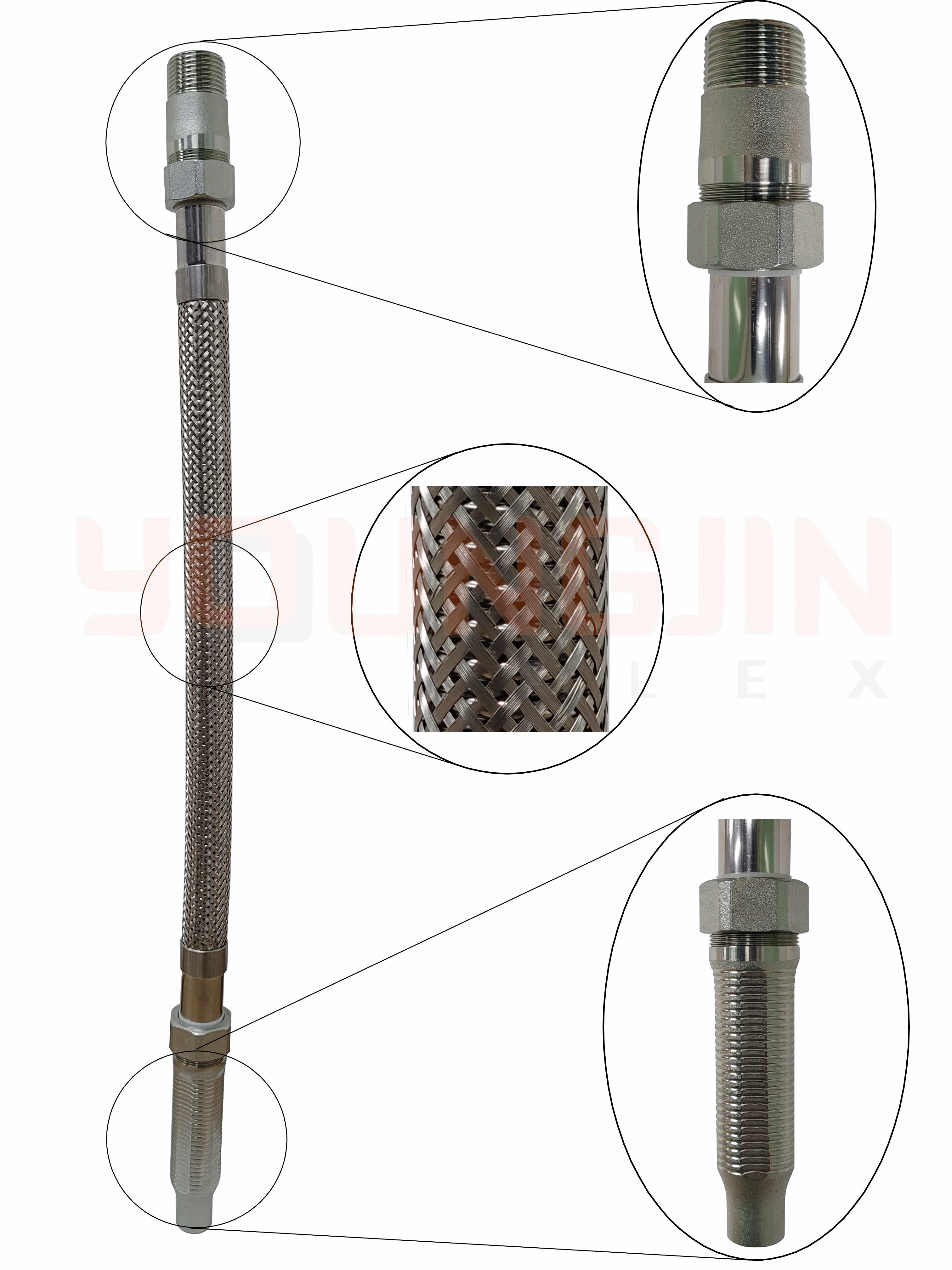 Flexible Sprinkler Hose with Fittings