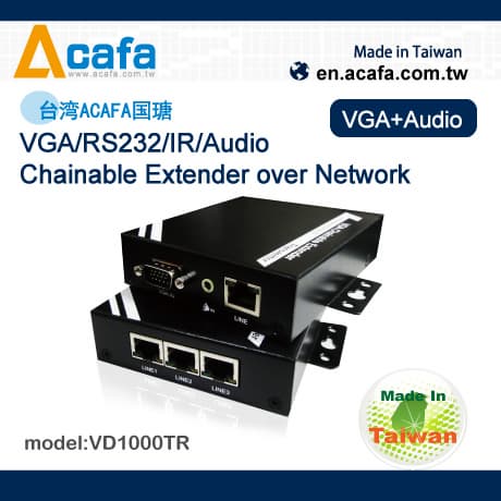 ACAFA VD1000TR VGA/RS232/IR/Audio Extender