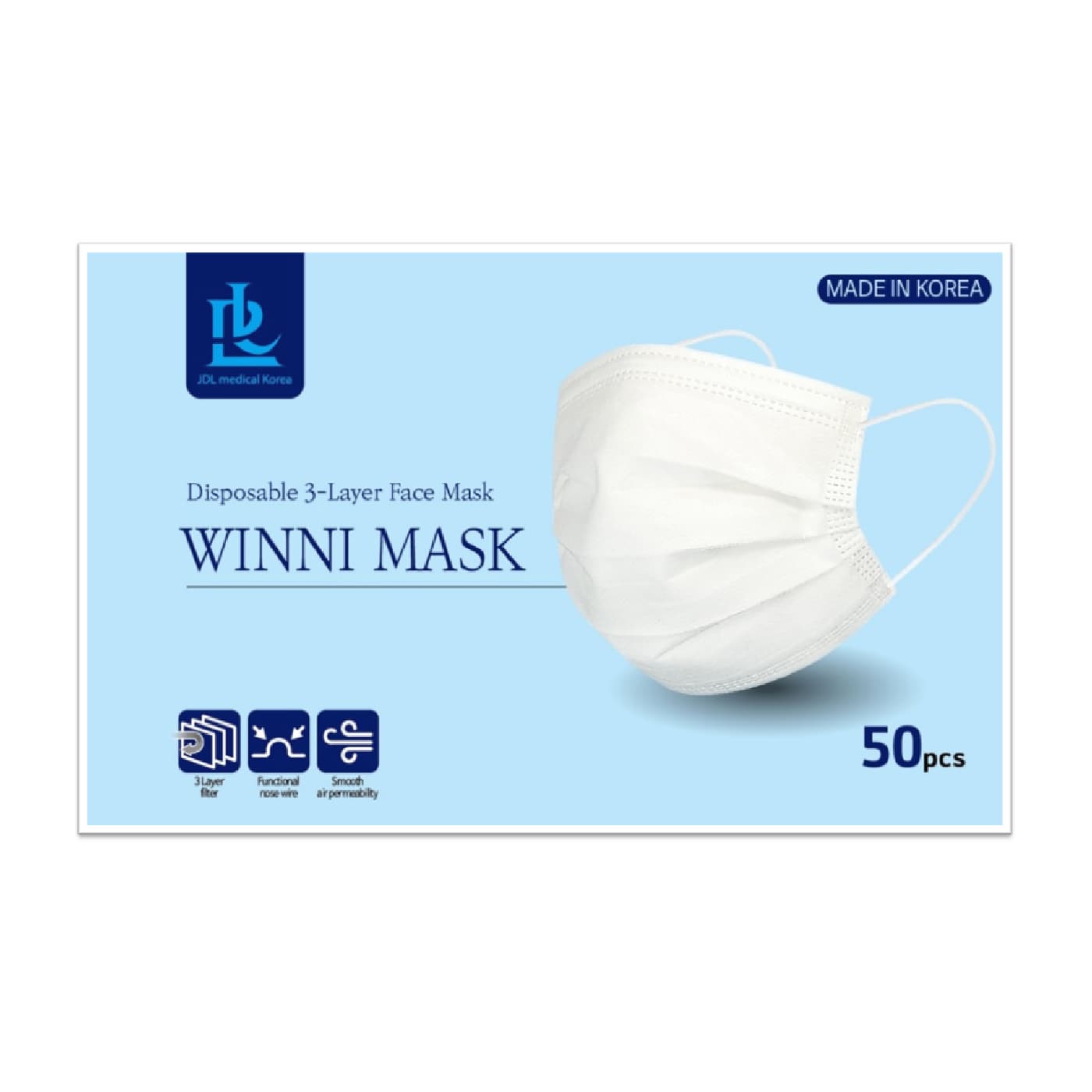 Dental Mask - Disposable 3 Layer Face Mask