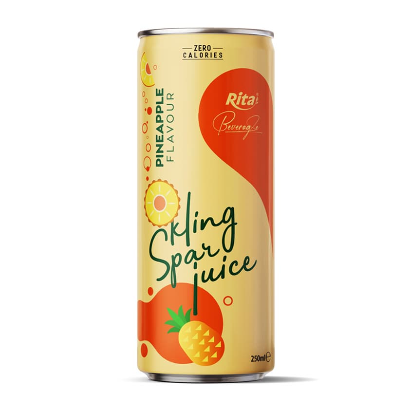 Best Natural Sparkling Drink With Pineapple Flavour from RITA beverage