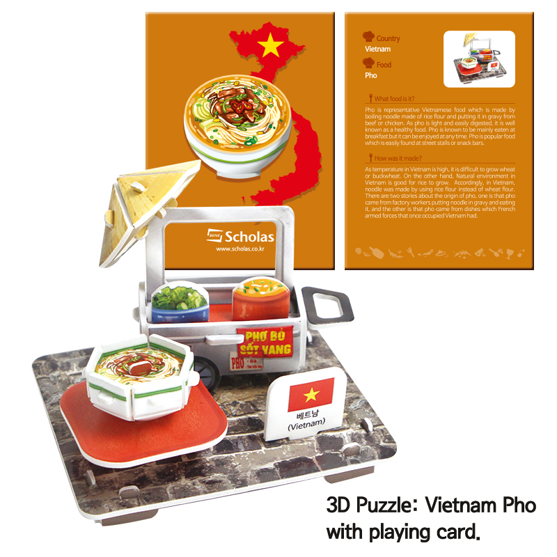 SCHOLAS 3D PUZZLE _ WORLD TRADITIONAL FOODS