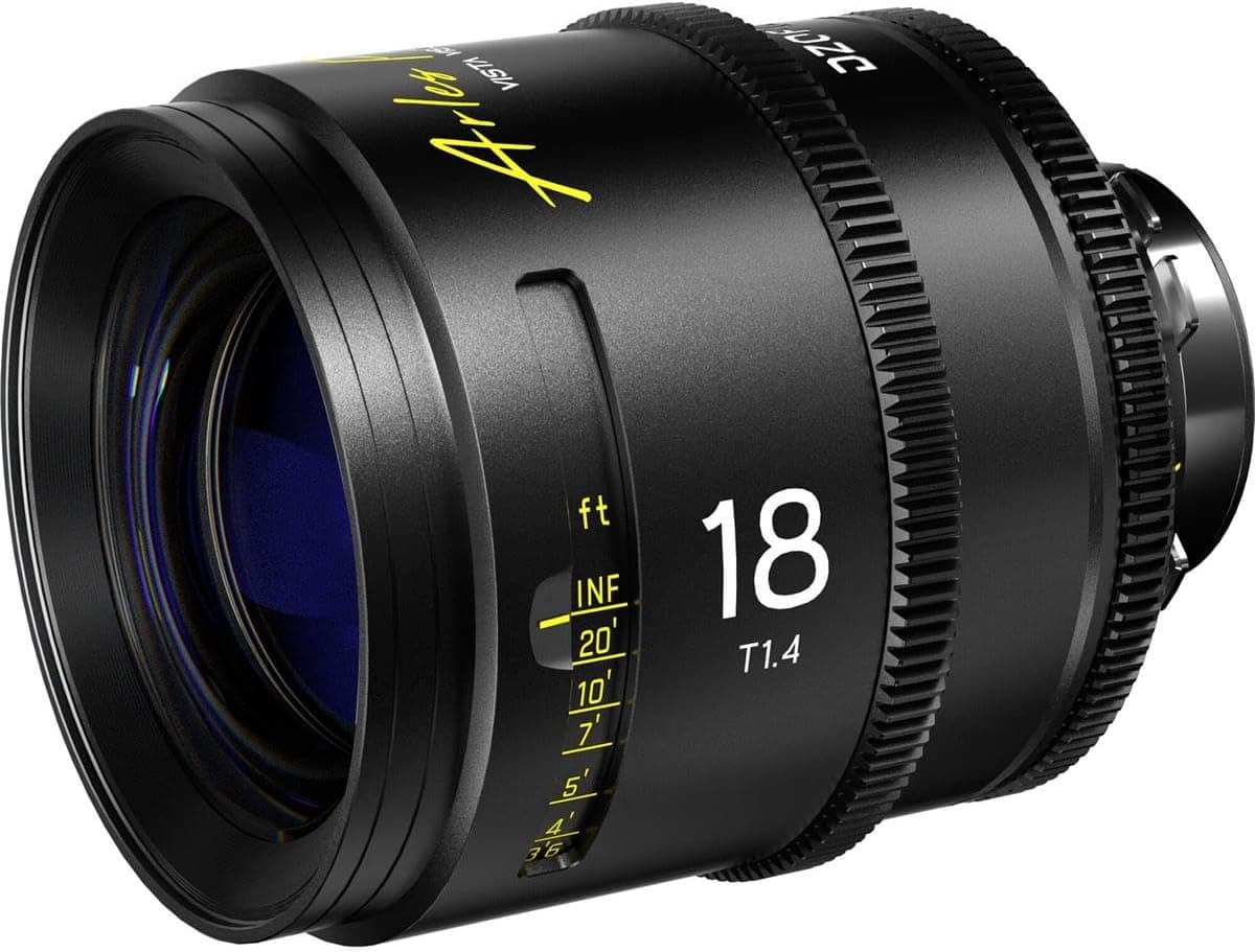 DZOFILM Arles Prime 18mm Lens Meters T1_4 ultra_wide aperture PL camcorder lens cinematic production