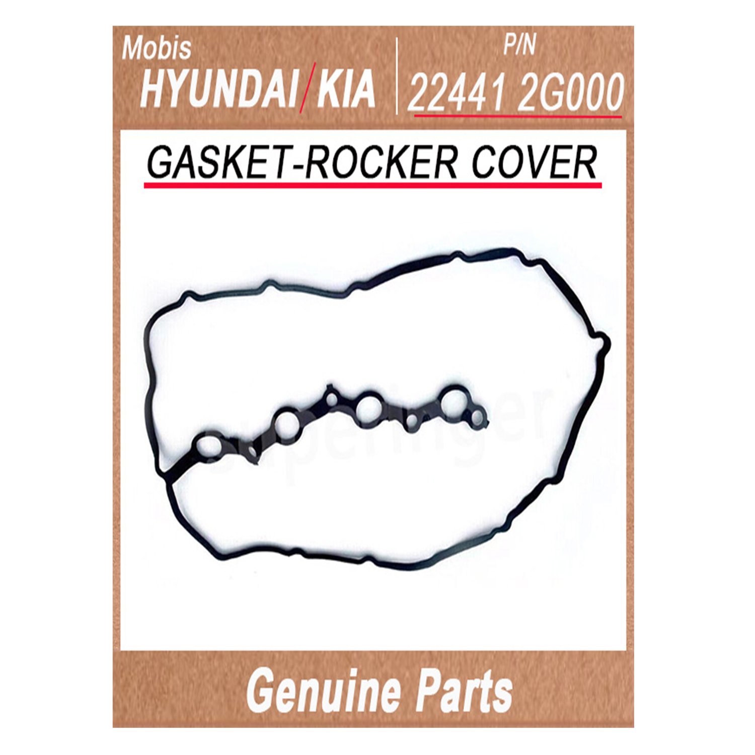224412G000 _ GASKET_ROCKER COVER _ Genuine Korean Automotive Spare Parts _ Hyundai Kia _Mobis_