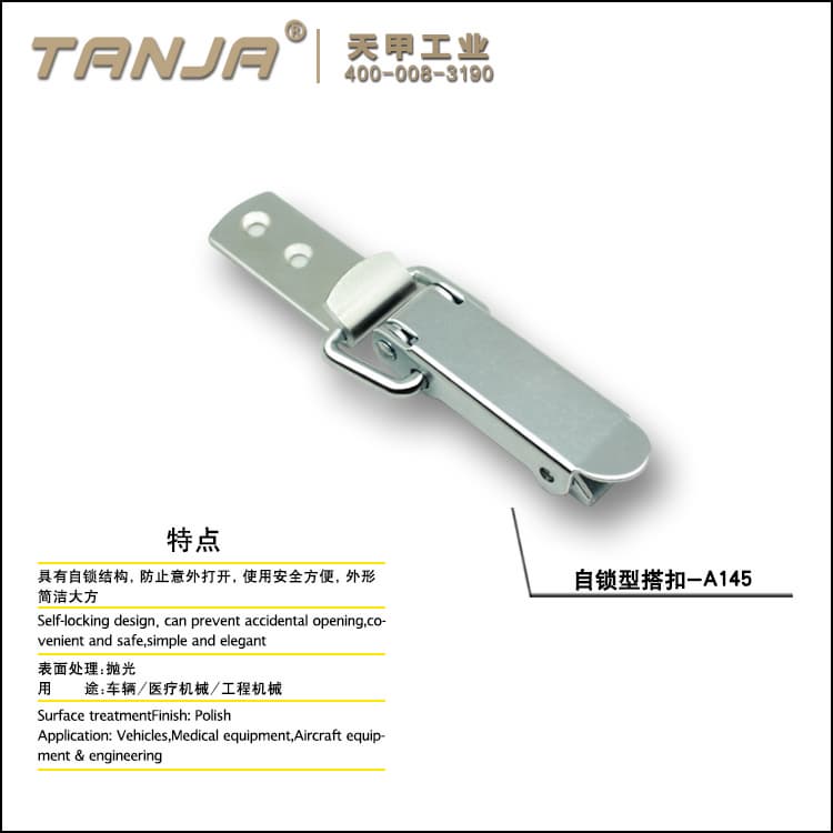 TANJA A145 Safety Toggle latch Zinc plated with self_locking