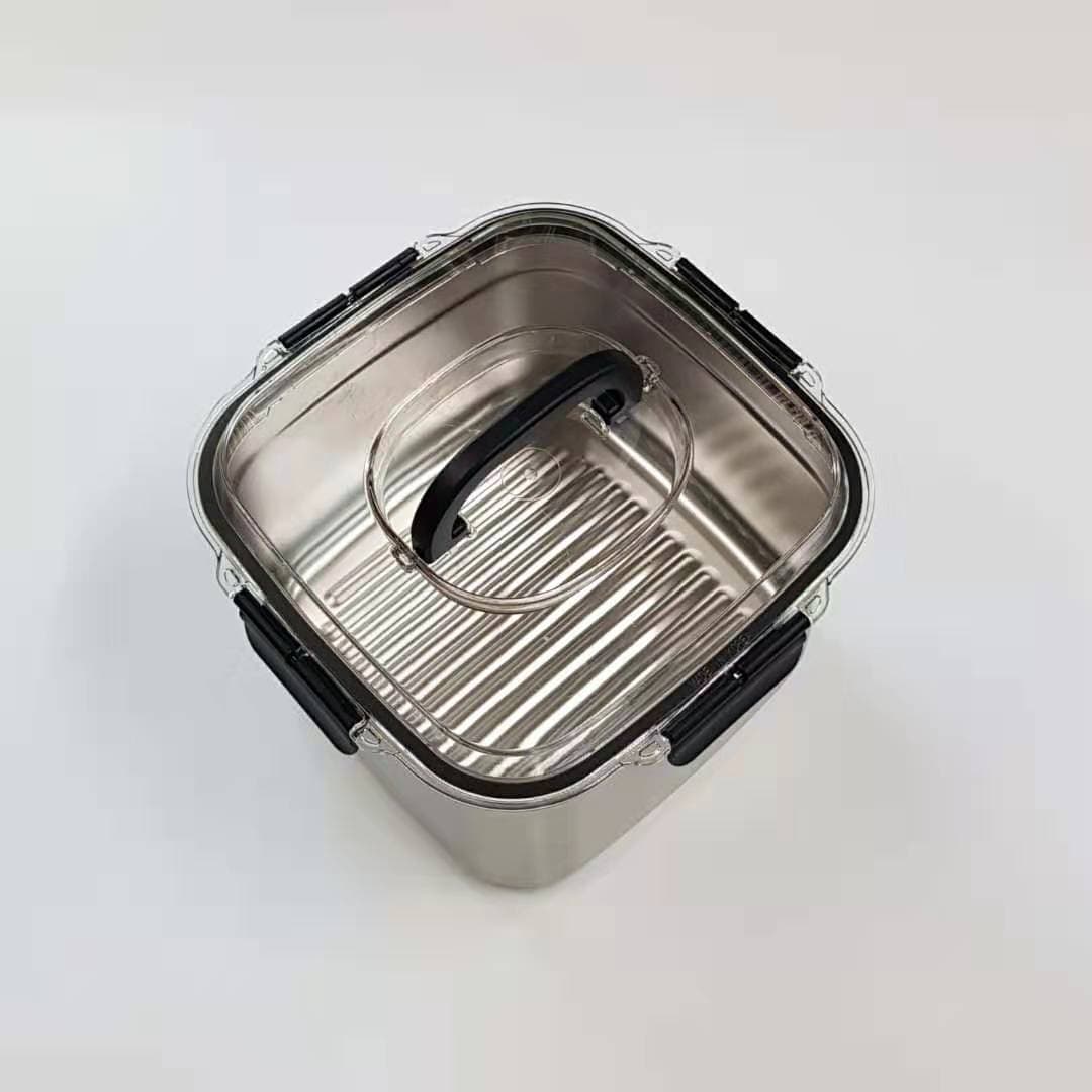 s_s_ airtight food container with clear PCTG lid