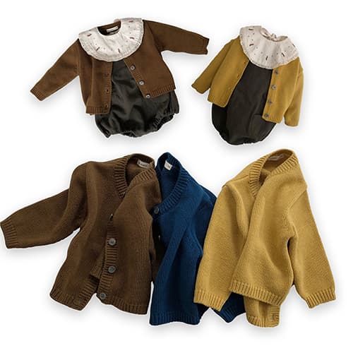 DE MARVI Baby Infant Knitted Cardigan MADE IN KOREA
