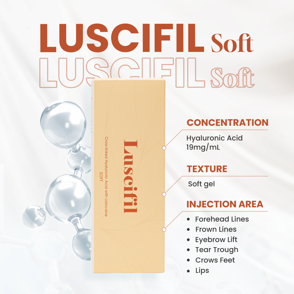 Luscifil Soft Dermal Filler HA Hyaluronic Acid Korean for facial lines_ eye_ nose_ lips_ cheek