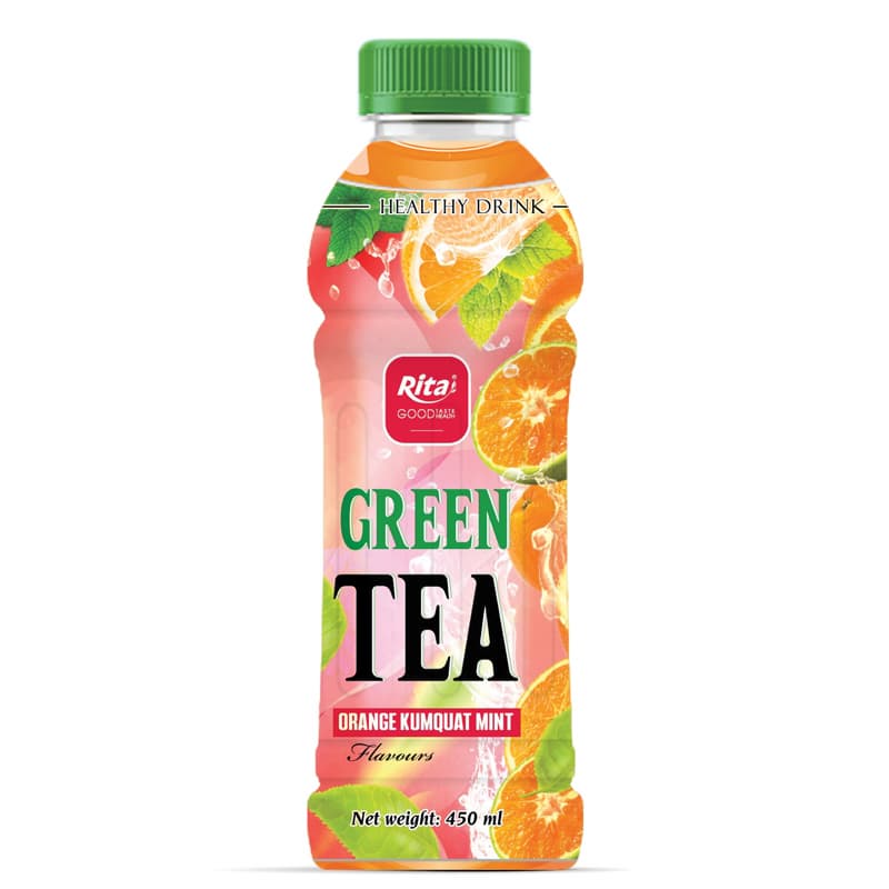 Supplier Green Tea Drink With Orange Kumquat Mint Flavor
