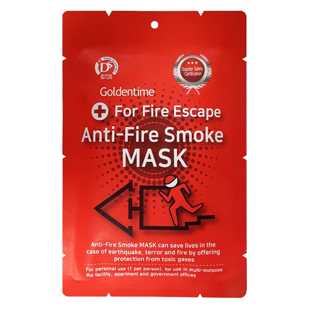 Anti fire wet mask for fire escape