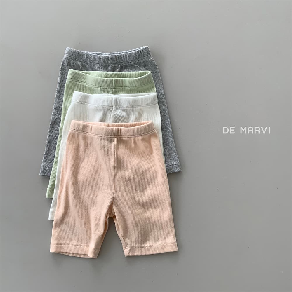 DE MARVI Kids Toddler Rib Bike Shorts Boys Girls Leggings Summer tights Wholesale Korean Manufacture
