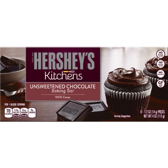 HERSHEY'S BAKING BAR UNSWEETENED CHOCOLATE 113G | tradekorea