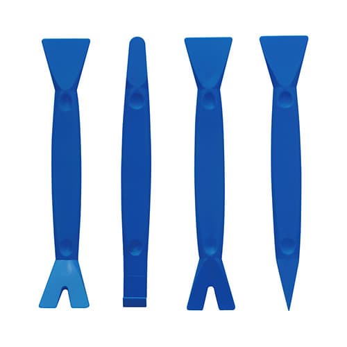 Cal Hawk 4-Piece Nylon Pry Bar Set - Non-Scratch Tool For Auto Trim, Panel, And Molding Removal