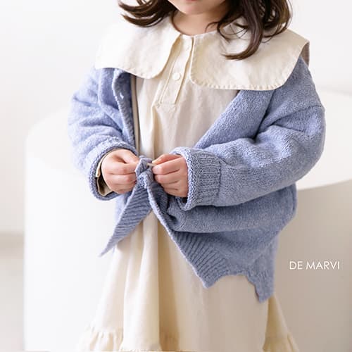 DE MARVI Kids Toddler Spring Sweater Cardigan MADE IN KOREA