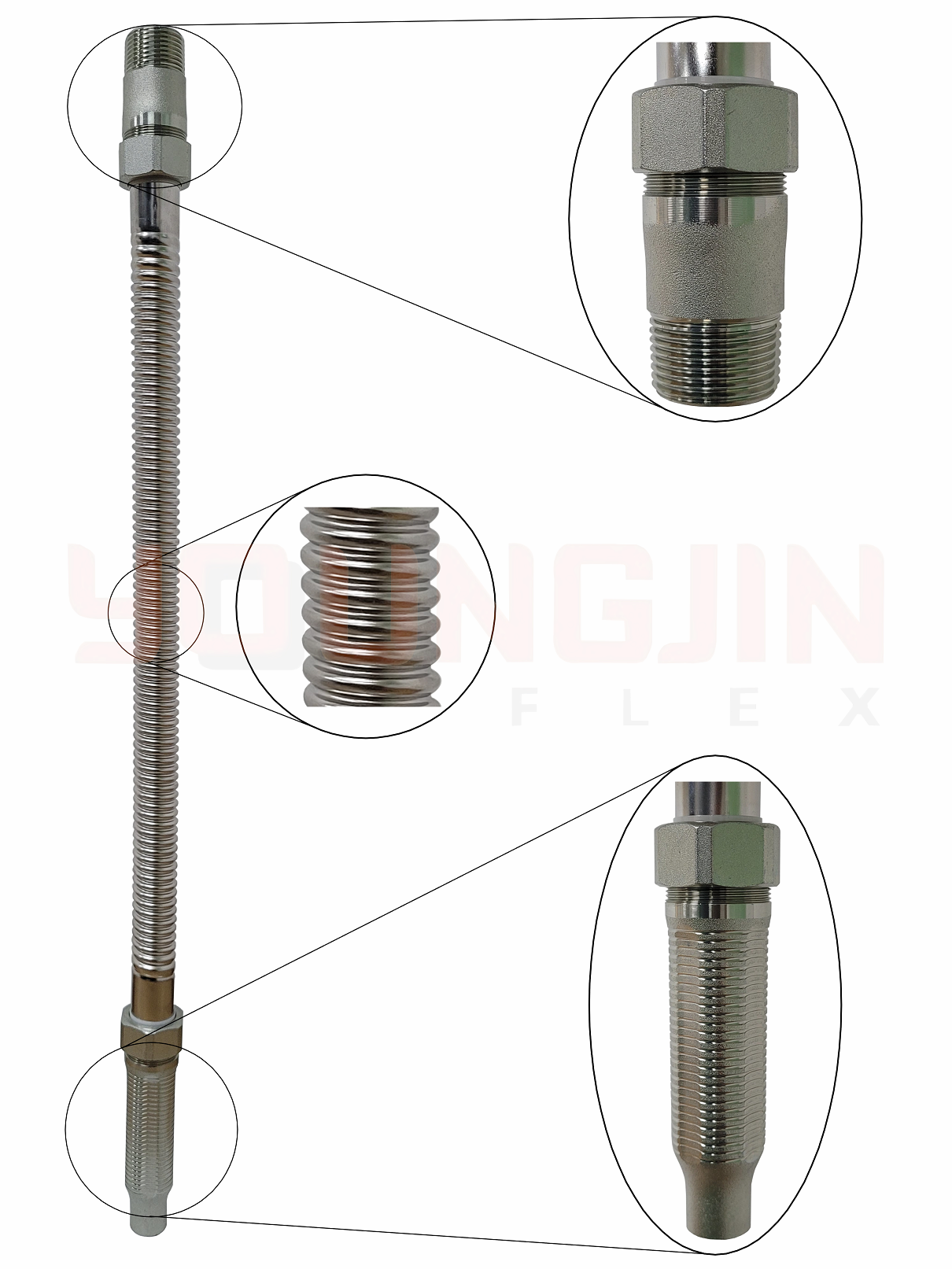 Flexible Sprinkler Drops with Fittings