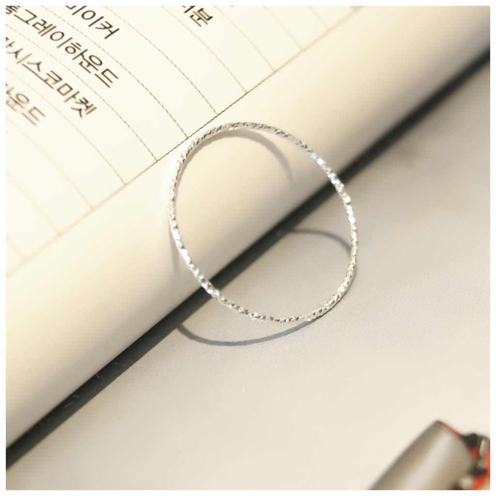 Glossy line thin Ring_Sliver925_