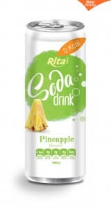 Soda Drink Pineapple Flavour