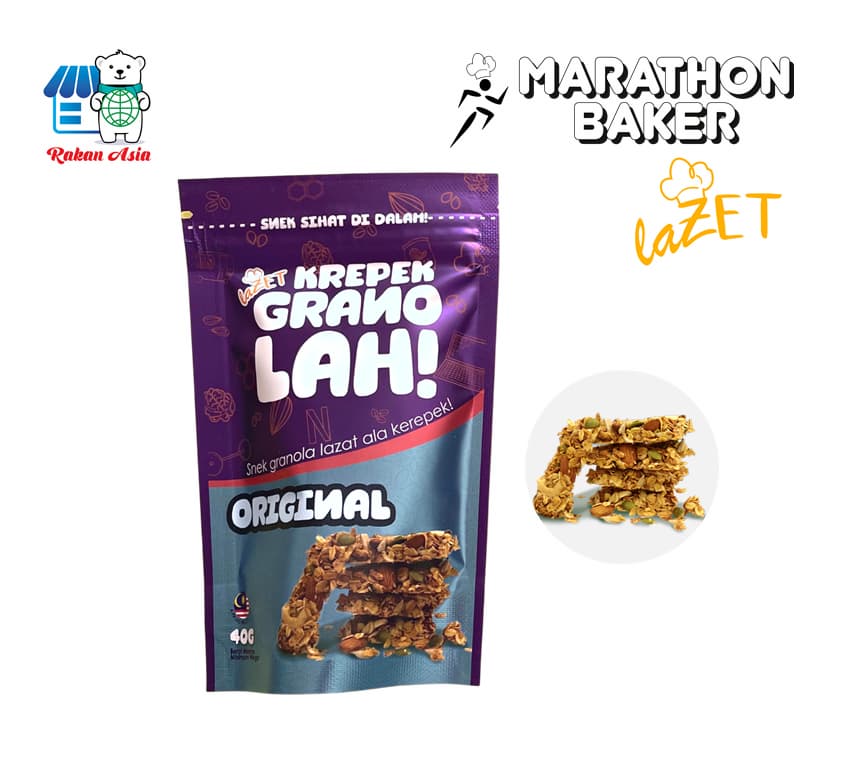 MarathonBaker Lazel Snack Kerepek Ganolah _ 40g x 5packets _Original_