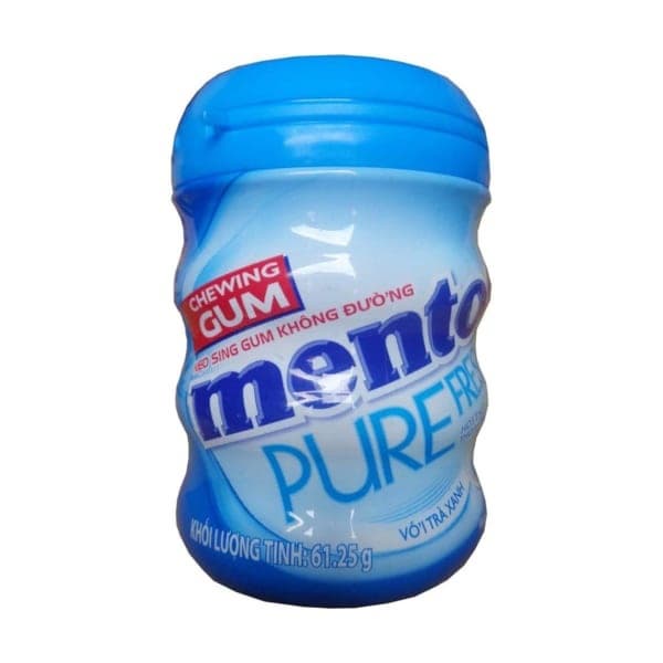 Mentos Chewing Gum Sugar Free Pure Fresh Mint Jar 61_25g