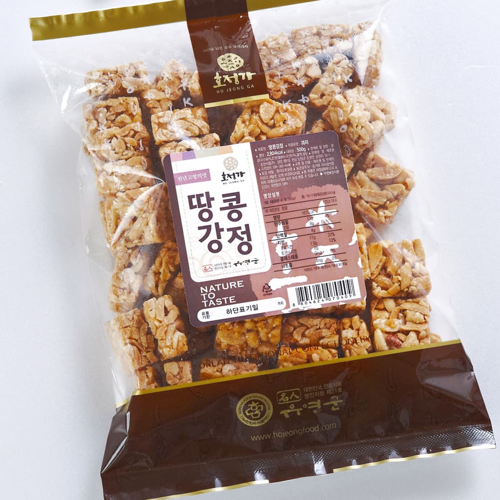 Hojeongga Peanut Gangjeong _Sweet Crackers with Peanut_ 500g