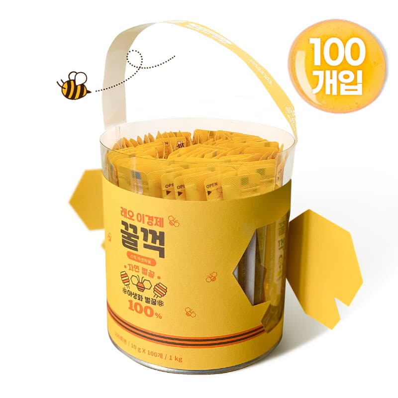 ByLeo 100_ Natural Wildflower Honey Stick 10g 100ea