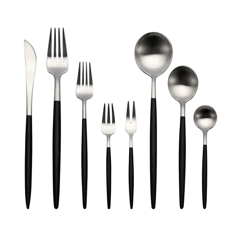 Koralia Stainless Cutlery Set with Matte Color Handle