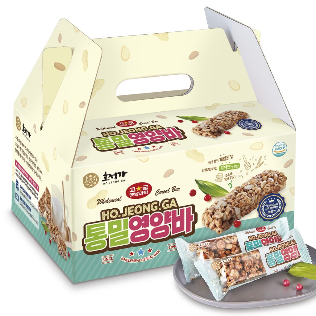 Hojeongga Wholemeal Cereal Bar Set_320g