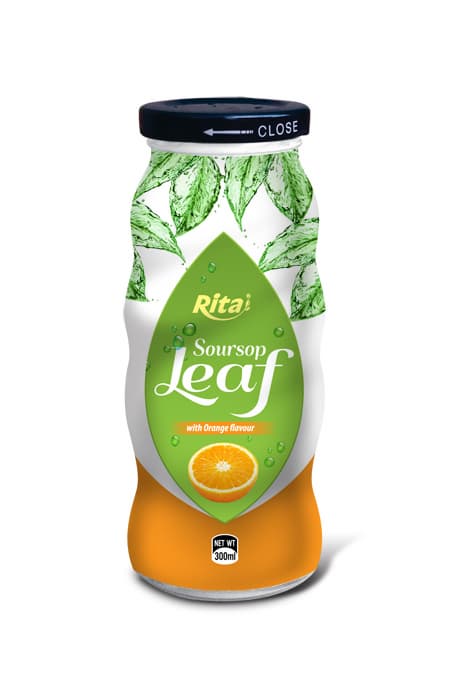300ml Soursop Juice And Leaf Tea Drink With Orange Flavour