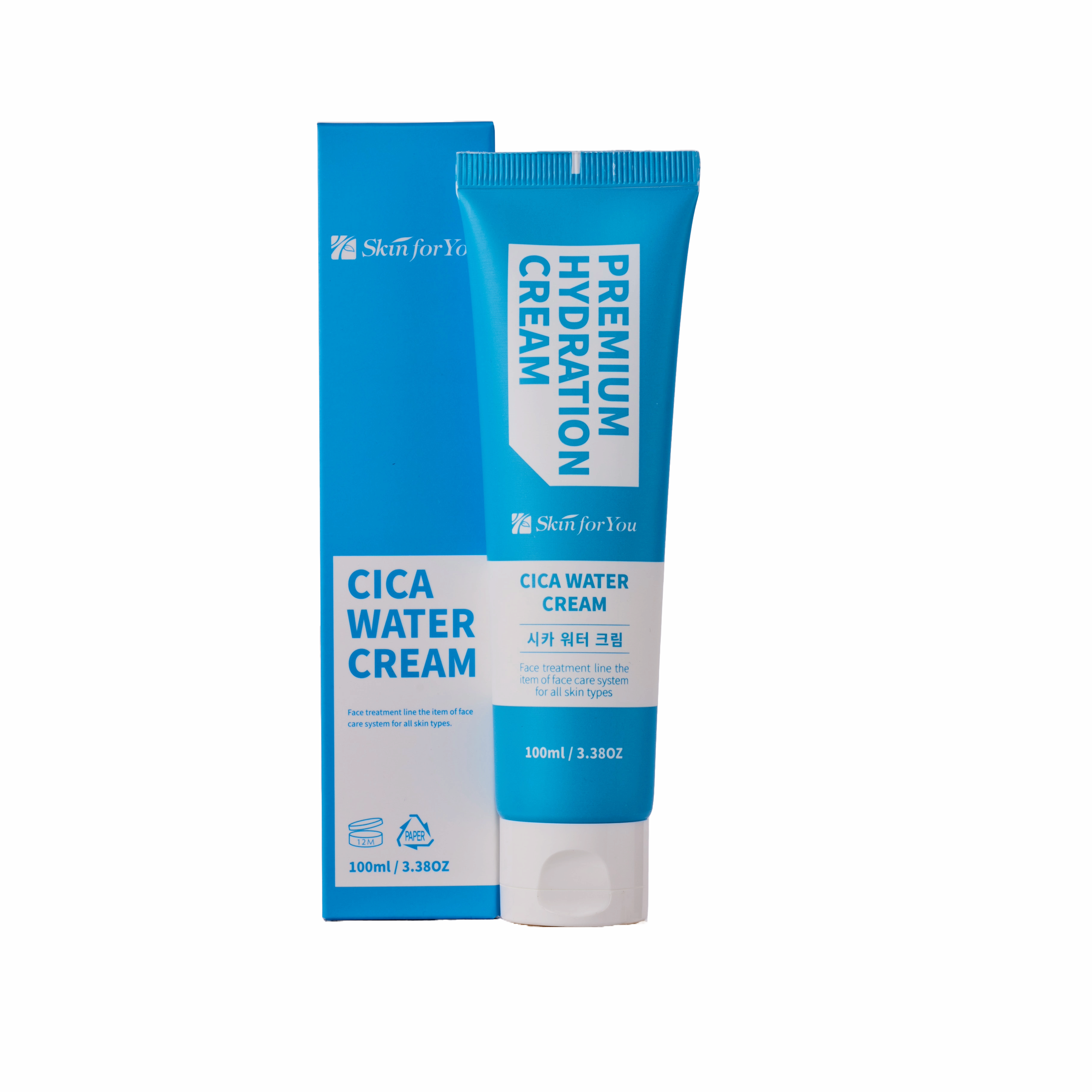 Skin for You CICA WATER CREAM Hypoallergenic Product Soothing and Moisturizing Effect Trouble Care