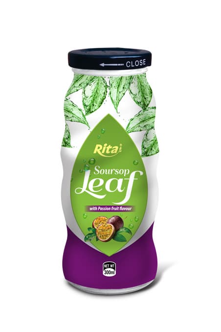 300ml Soursop Juice And Leaf Green Tea Drink With Passion Fruit Flavour