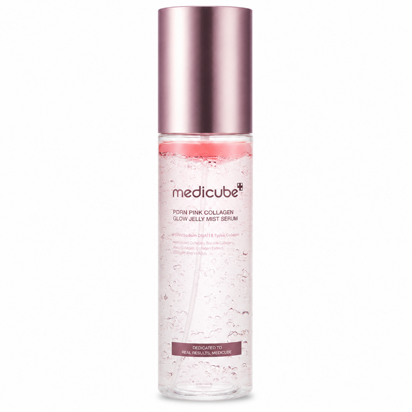 Medicube Pink Collagen Glow Jelly Mist Serum_ Korean Skin Care Facial Serum_ wholesale_kcosmetic