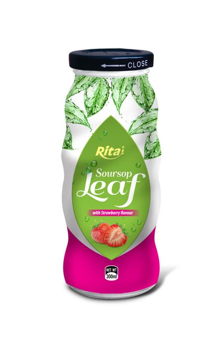 300ml Soursop Leaf Tea Drink With Strawberry Flavour
