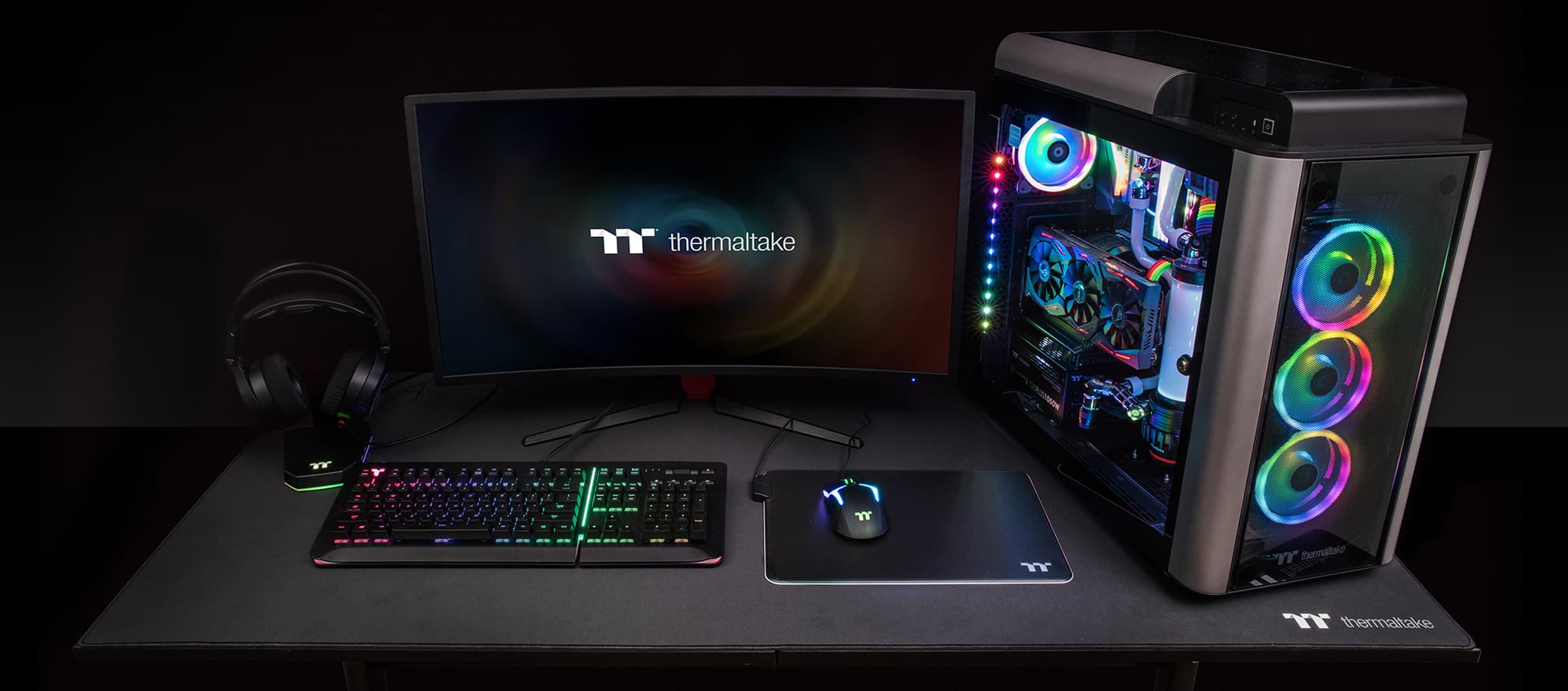 Thermaltake _ Level 20 GT Battlestation Gaming Desk