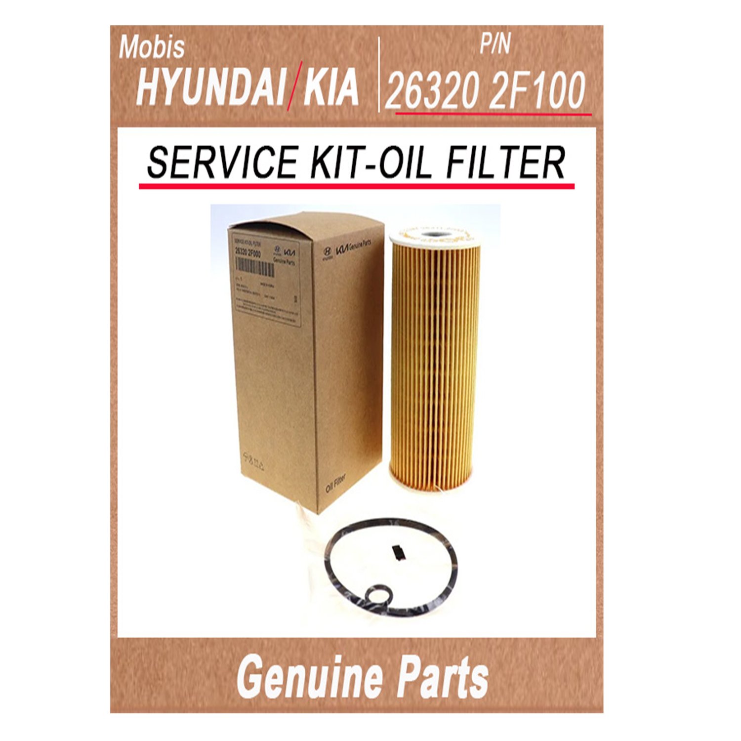 263202F100 _ SERVICE KIT_OIL FILTER _ Genuine Korean Automotive Spare Parts _ Hyundai Kia _Mobis_