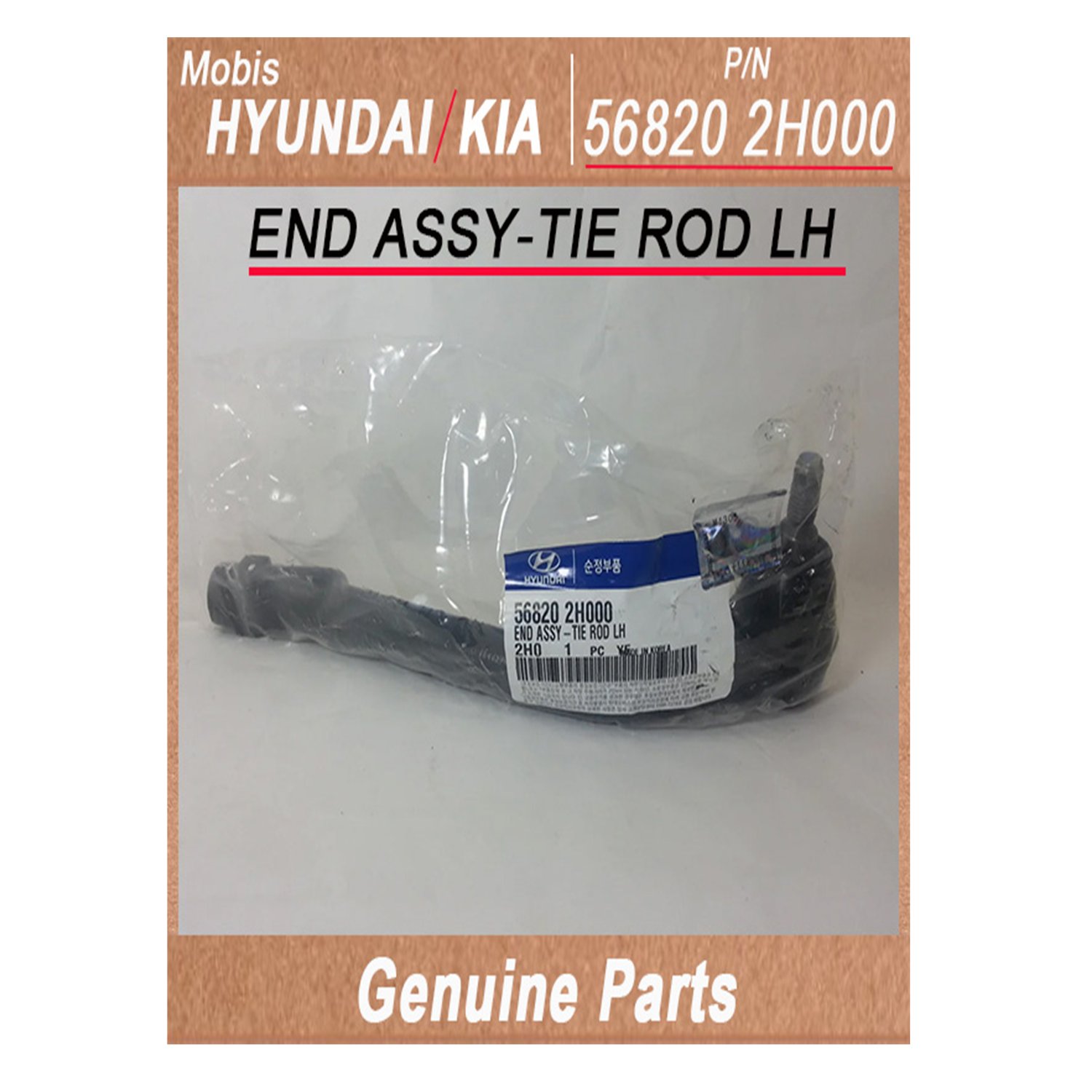 568202H000 _ END ASSY_TIE ROD LH _ Genuine Korean Automotive Spare Parts _ Hyundai Kia _Mobis_
